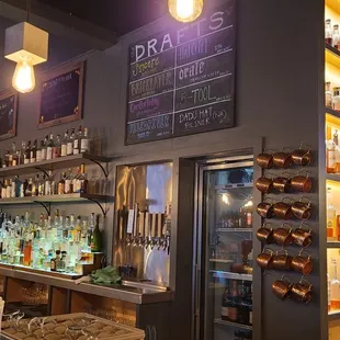 Full bar and the Wall of Whiskeys!