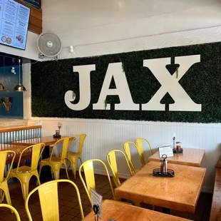 Inside of Jax Wood Fired Pizza!