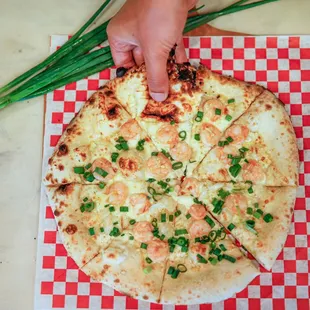Garlic Shrimp Pizza