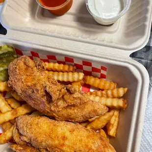 Delicious tenders!! Huge! $10!