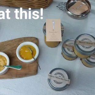 Blood orange custard...beyond incredible. They sell it to Black Sheep who top their waffles with it! Mmmm