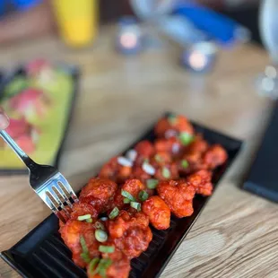 a plate of cauliflower