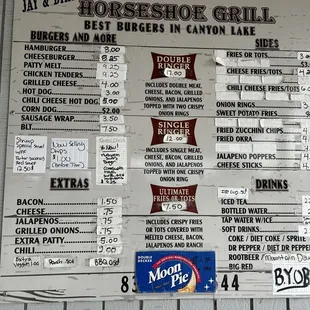 New menu
Prices may vary