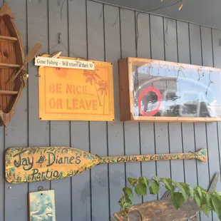 Be nice or leave. Chillin &amp; grillin. Friendly folks :-)