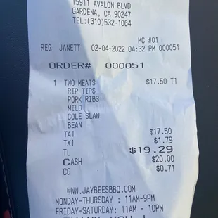 Combo price 2/4/22 $17.50 plus tax