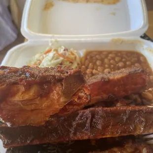 Combo with ribs and rib tips $17.50