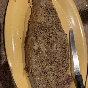 Steak ! It&apos;s what&apos;s for dinner. Tender as can be! Cooked perfectly and could cut with a fork!