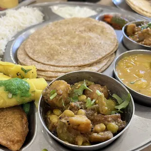 Gujrati thali.