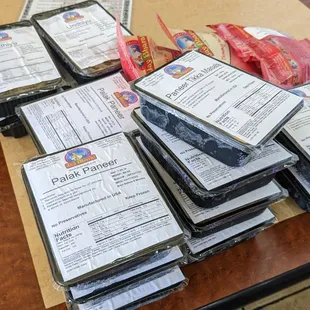 My monthly supply of Indian curries, dumplings (samosas) and soups (dal).  $200, or the cost of fewer than 10 restaurant meals!  Delicious!