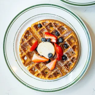 waffles, food
