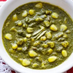 Palak corn( spinach with corn)