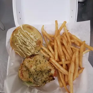 Garlic herb chicken sandwich