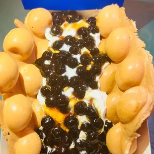 Brown sugar boba waffle