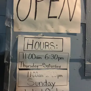 Hours