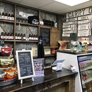 the inside of the store