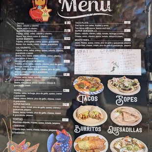 Menu as of 11/15/24