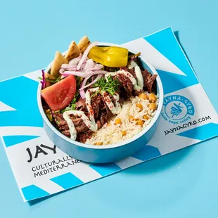 Beef &amp; Lamb Gyro bowl with rice