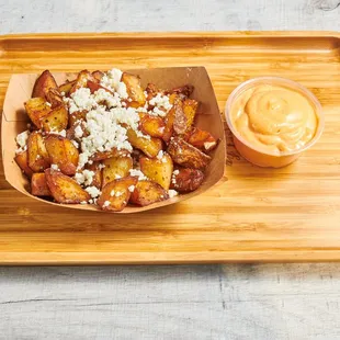 Greek fries with feta