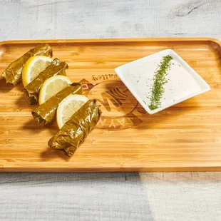 Dolmas with Tzatzicki