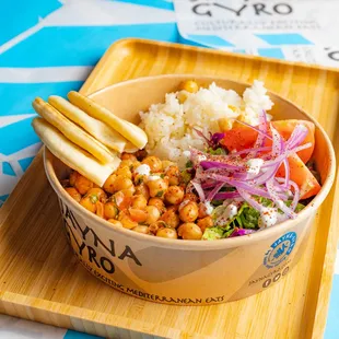 Roasted Chickpeas Bowl - Can be Vegan