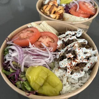 Beef Lamb Gyro Bowl