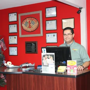 Rick Acosta, ASE Certified Technician and Service Consultant, ready willing and able to handle your car care needs!