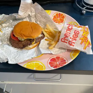 Double &amp; fries, $10