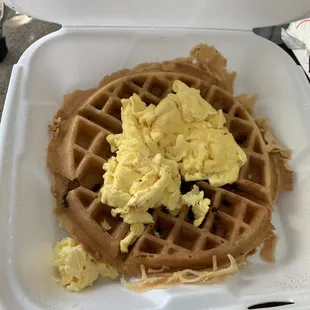 food, waffles