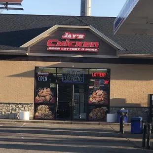 the front of the store