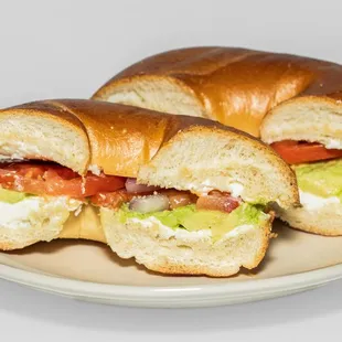 two sandwiches on a plate