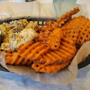 Fried oysters basket