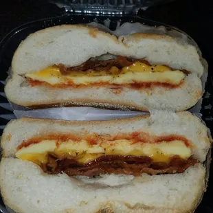 Bec on a kaiser roll