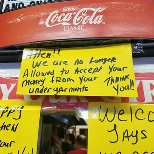 Atten! We are no longer allowed to accept your patronising notices about our undergarments.