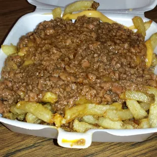 Chili cheese fries.