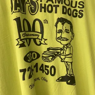 a man holding a hot dog