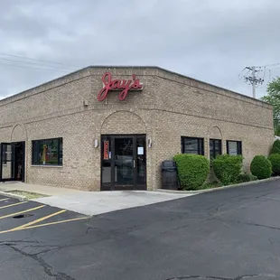 the front of the restaurant