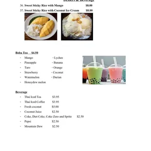 New menu