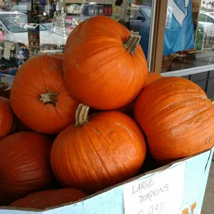 a box of pumpkins