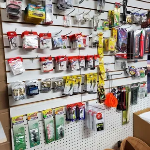 Lots of lures and fishing help