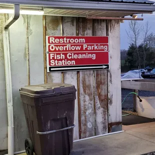 They have a fish cleaning station if you want to clean your fish before you get home.