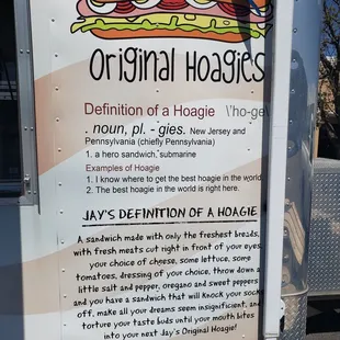 Definition of a hoagie