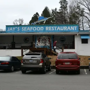 the front of the restaurant