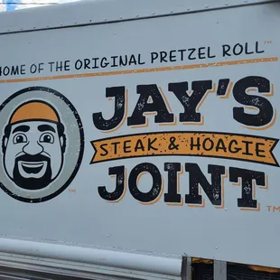Jay&apos;s food truck parked outside the store!