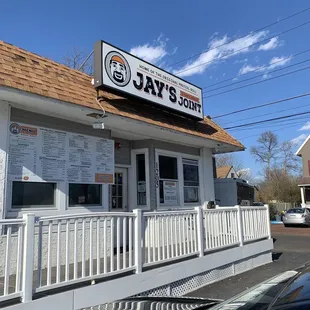 the front of the restaurant