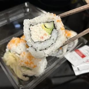 1. California, Tobiko and Crab Mayo