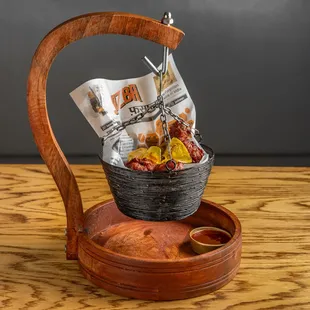 EMPIRE FRIED CHICKEN

Mangalorean spice rub-spiced ring onions, chili mint dip. (this single dish transformed Bangalore eatery