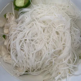 Chicken (water) noodle soup