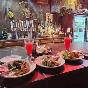 Smoked and jalepeno boudin and crab cake a la mer