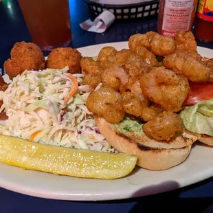Shrimp po' boy.
