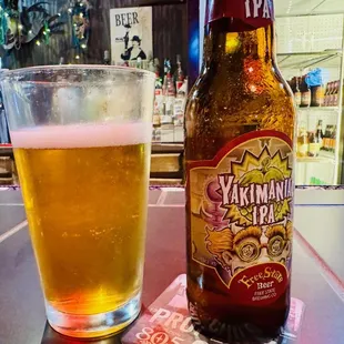 Free State's Yakimaniac IPA in bottle for $5.50, but no IPAs on tap (as of 03/2024)